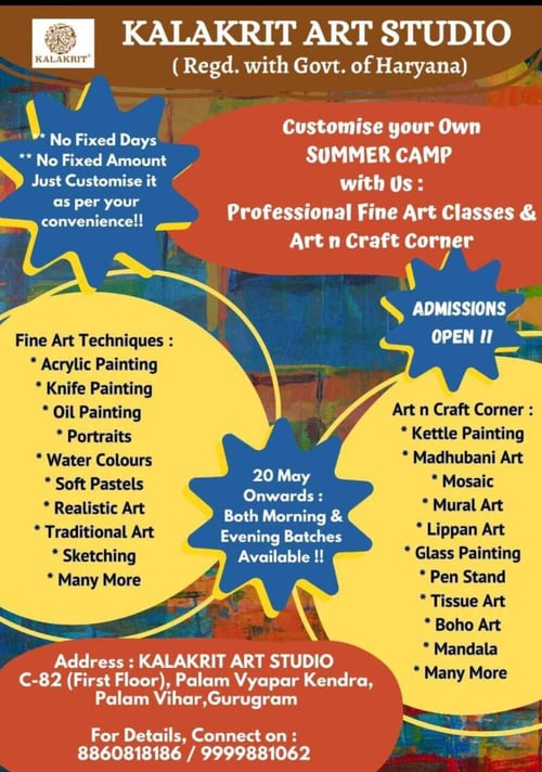 Kalakrit Art Studio-Summer Camp
