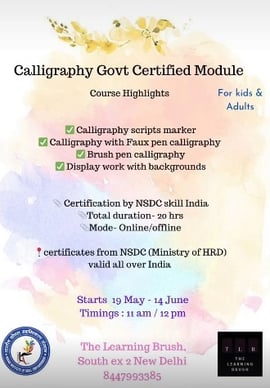 The learning Brush: Calligraphy Course