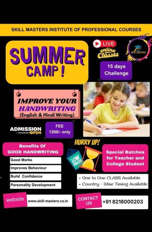 Skill Masters: ONLINE SUMMER CAMP