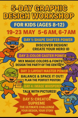 Brain Booster Academy-Graphic Design Workshop