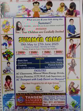 Tansen Sangeet Mahavidyalaya: Summer Camp 2025