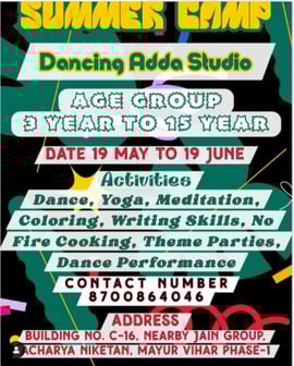 Dancing Adda Studio  -  Summer Camp