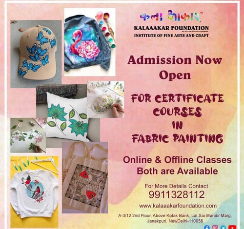 Kalaaakar Foundation: Fabric Painting Courses