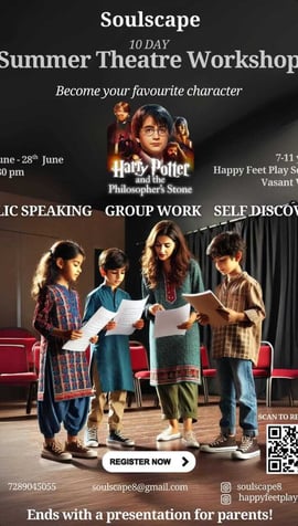 Happy Feet Play School: SUMMER THEATRE WORKSHOP(Harry Potter and the Philosopher's Stone)
