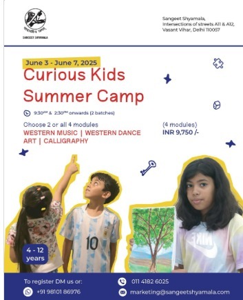 Sangeet Shyamala: Curious Kids Summer Camp 2nd Edition