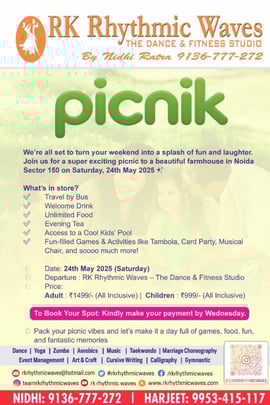 RK Rhythmic Waves THE DANCE AND FITNESS STUDIO  -  Weekend Splash & Play