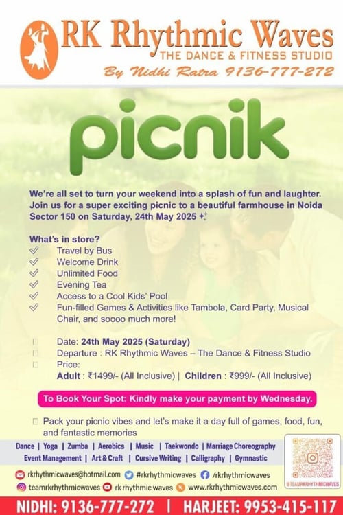 RK Rhythmic Waves THE DANCE AND FITNESS STUDIO  -  Weekend Splash & Play