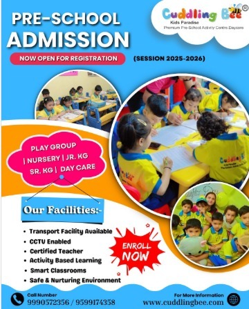 Cuddling Bee Preschool: Admissions Open