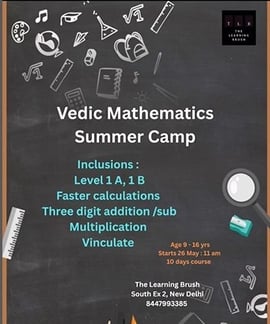 The Learning Brush: Vedic Mathematics Summer Camp