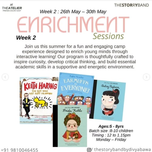 THE STORY BAND: WEEK 2 ENRICHMENT SESSIONS