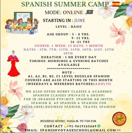 Spanish Voyage School: Online Spanish Summer Camp June 2025
