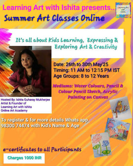 Learning Art with Ishita: Online Summer Art Classes