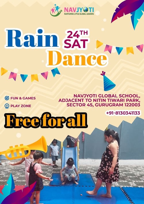 Navjyoti Global Foundation School  - Rain Dance