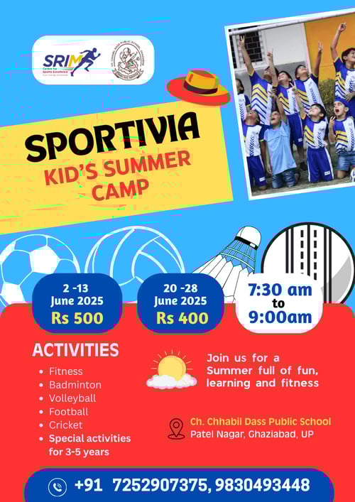 SRI M CSE Sports Academy: SPORTIVIA (Summer Camp for Kids)