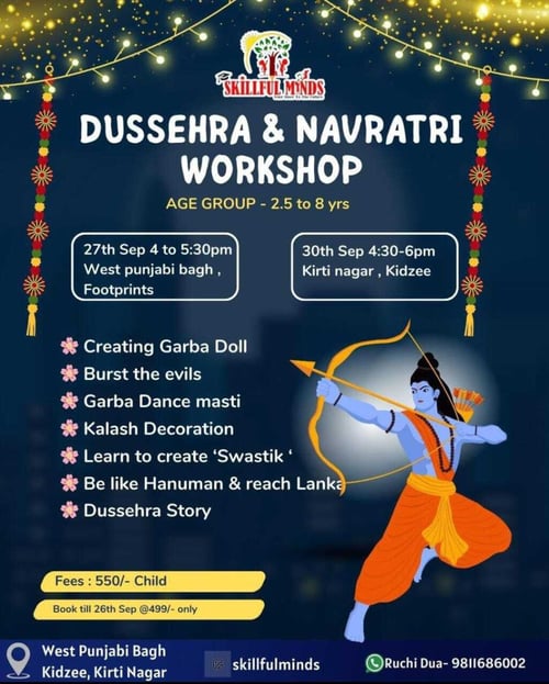 Skillful minds- Dussehra & Navratri Workshops