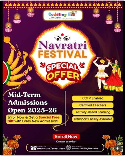 Cuddling Bee Preschool- Mid Term Admissions Open