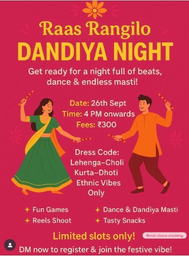 VNDC Dance Academy - Raas Rangilo Dandiya Night