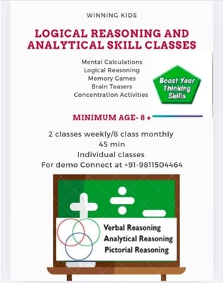 Winning Kids- Logical Reasoning & Analytical Skills Classes