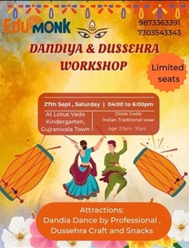 Lotus Veda Kindergarten- Dandiya & Dussehra Workshop