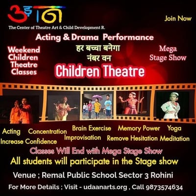 UDAAN-  Weekend Children Theater Workshops and Classes