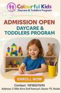 Colourful Kids Daycare & Toddlers Program- Admission open