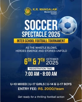 KR Mangalam World School- Soccer Spectacle 2025