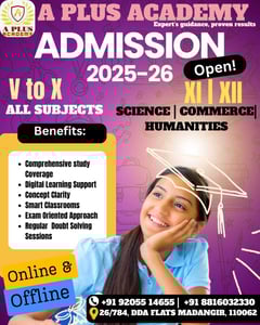 A PLUS ACADEMY: ADMISSIONS OPEN 2025–26