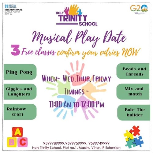 Holy Trinity School – Musical Play Date