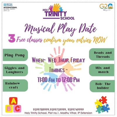TRINITY SCHOOL – Musical Play Date