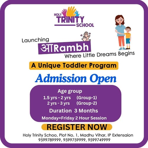 HOLY TRINITY SCHOOL: आRambh Toddler Program