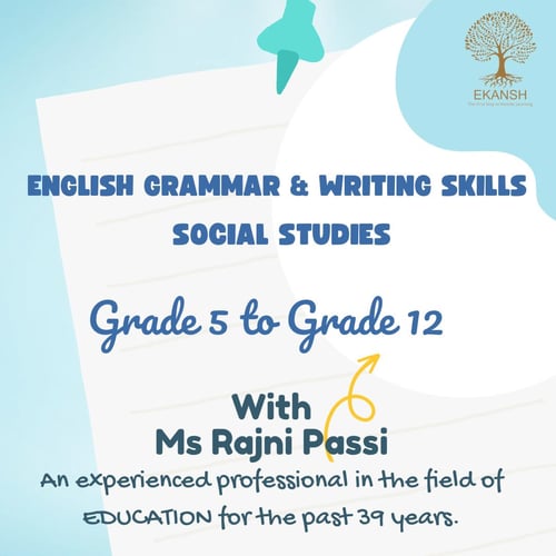 Ekansh:English Grammar & Writing classes