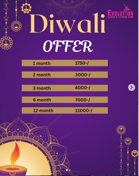Evolution dance and fitness zone-Diwali offer