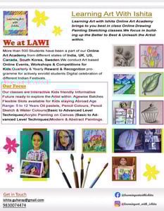 Learning Art with Ishita Online Art Academy-Online painting and drawing classes