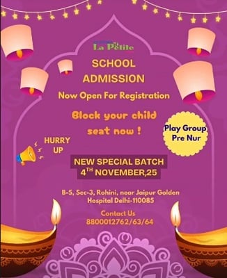 GD Goenka La Petite-School Admission Open