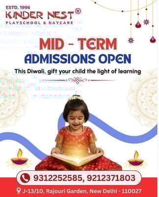 KinderNest Play School- Mid-term admissions