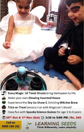 Learning Seeds-Halloween science party