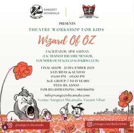 Sangeet Shyamala-Theatre Workshop for Kids