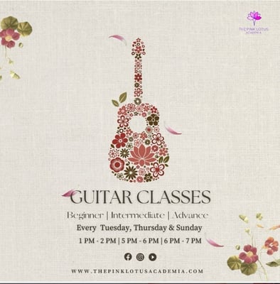 The Pink Lotus Academia-Guitar Classes 2025