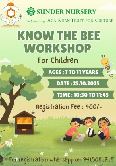 Sunder Nursery Park-Know the Bee workshop