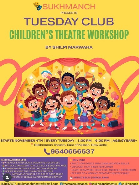 Sukhmanch Theatre-Children’s Theatre Workshop (Nov)