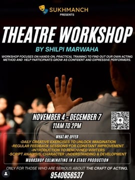 Sukhmanch Theatre-One-Month Theatre Workshop