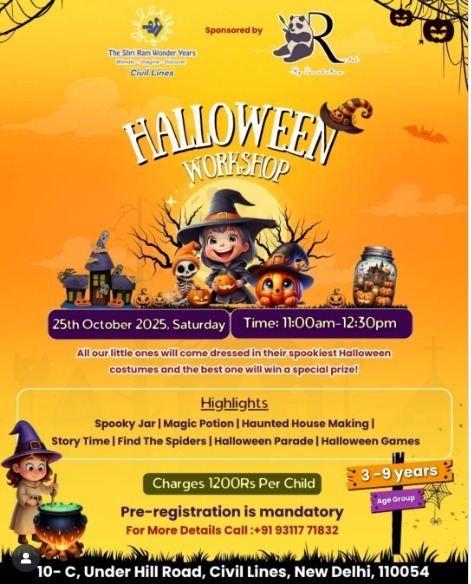 The Shri Ram Wonder Years-Halloween celebration