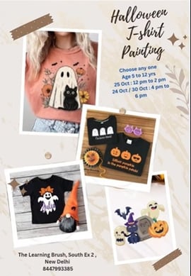 The Learning Brush-Halloween TShirt Painting Workshop