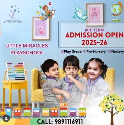 little Miracles Preschool-Mid Term Admissions 2025-26