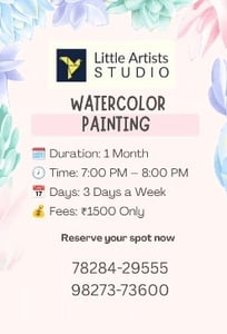 Little Artists Studio-Watercolor Painting course