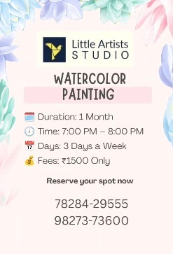 Little Artists Studio-Watercolor Painting course