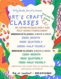 Artsy Crafts: ART & CRAFT CLASSES