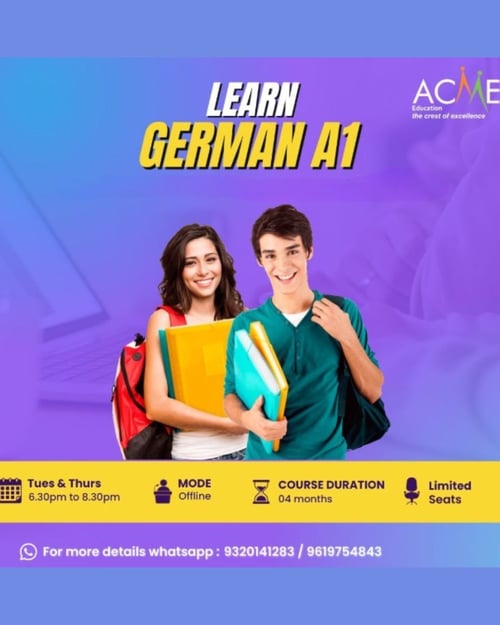 ACME Education the crest of excellence-Learn German A1