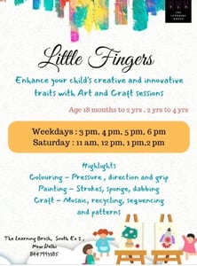 The Learning Brush-Little Fingers art and craft program