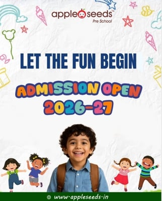 Apple seeds pre school-Admissions open 2026-27
